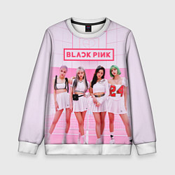 Свитшот детский BLACKPINK, цвет: 3D-белый