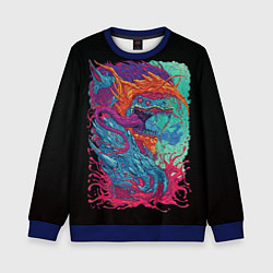Свитшот детский Hyper beast art, цвет: 3D-синий
