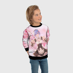 Свитшот детский Рем, цвет: 3D-черный — фото 2