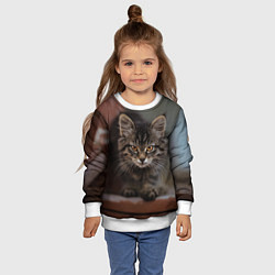 Свитшот детский Мой внутренний зверь, цвет: 3D-белый — фото 2