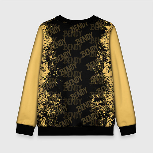 Детский свитшот Bendy And The Ink Machine краска / 3D-Черный – фото 2