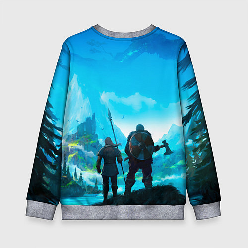 Детский свитшот Вальгала / 3D-Меланж – фото 2