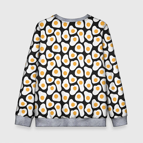 Детский свитшот Яичница / 3D-Меланж – фото 2