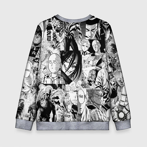 Детский свитшот One-Punch Man Ванпачмен / 3D-Меланж – фото 2