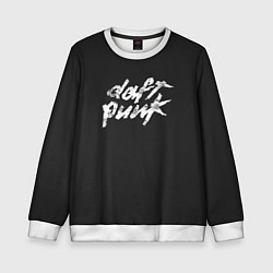 Свитшот детский Daft Punk, цвет: 3D-белый