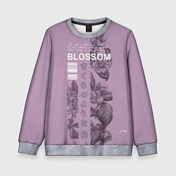 Свитшот детский Blossom, цвет: 3D-меланж