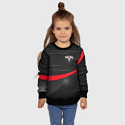 Свитшот детский TESLA ABSTRACT ТЕСЛА СПОРТ, цвет: 3D-черный — фото 2