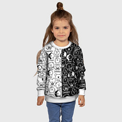 Свитшот детский BTS BT21, цвет: 3D-белый — фото 2