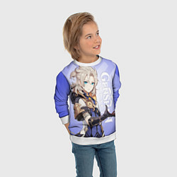 Свитшот детский GENSHIN IMPACT, АЛЬБЕДО, цвет: 3D-белый — фото 2