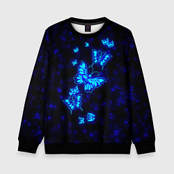 Детский свитшот Неоновые бабочки