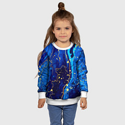 Свитшот детский СИНИЙ ГРАНИТ, цвет: 3D-белый — фото 2