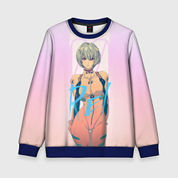 Свитшот детский Rei Ayanami, цвет: 3D-синий