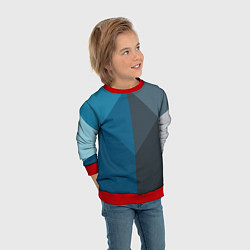 Свитшот детский Геометрия, цвет: 3D-красный — фото 2