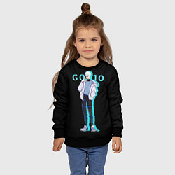 Свитшот детский Годжо Сатору Магическая битва, цвет: 3D-черный — фото 2