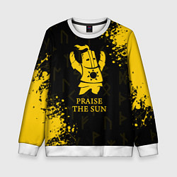 Свитшот детский DARK SOULS ТЁМНЫЕ ДУШИ, цвет: 3D-белый