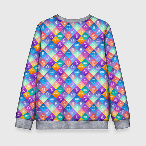 Детский свитшот Знаки Зодиака / 3D-Меланж – фото 2