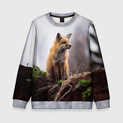 Свитшот детский Лиса, цвет: 3D-меланж