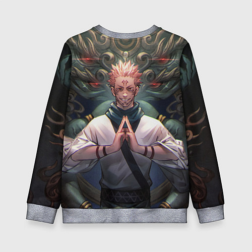 Детский свитшот МАГИЧЕСКАЯ БИТВА SUKUNA / 3D-Меланж – фото 2