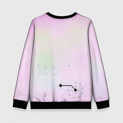 Детский свитшот Printstream style Поток информации Белизна 0 1,Чер / 3D-Черный – фото 2