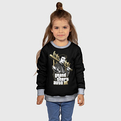 Свитшот детский Клод GTA 3, цвет: 3D-меланж — фото 2
