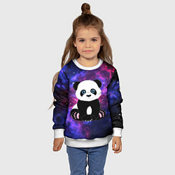 Свитшот детский Space Panda, цвет: 3D-белый — фото 2