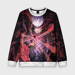 Свитшот детский Магическая битва, цвет: 3D-белый