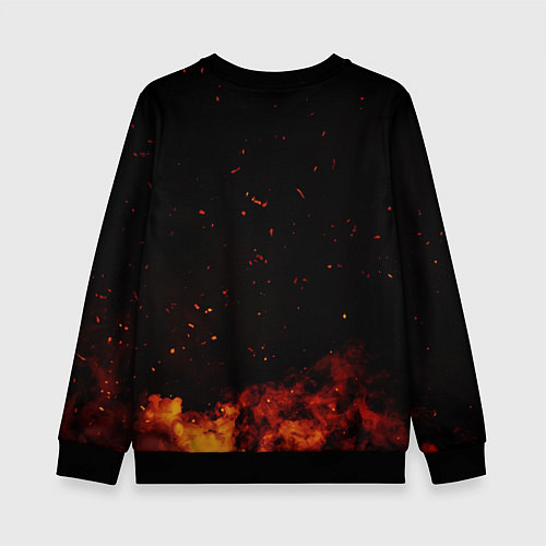 Детский свитшот Valheim символ черепа / 3D-Черный – фото 2
