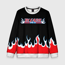 Свитшот детский BLEACH FLAME БЛИЧ ПЛАМЯ, цвет: 3D-белый