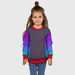 Свитшот детский НЕОНОВЫЙ КОСТЮМ NEON, цвет: 3D-красный — фото 2