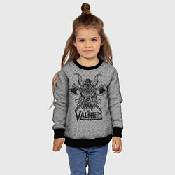 Свитшот детский Valheim Viking dark, цвет: 3D-черный — фото 2