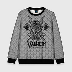 Свитшот детский Valheim Viking dark, цвет: 3D-черный