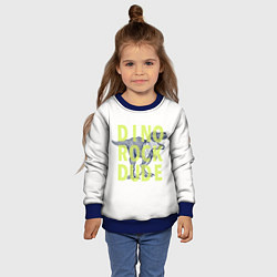 Свитшот детский DINO ROCK DUDE, цвет: 3D-синий — фото 2