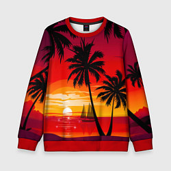Детский свитшот Гавайский закат