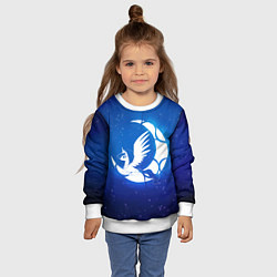 Свитшот детский Лунная пони, цвет: 3D-белый — фото 2