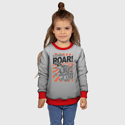 Свитшот детский ROAR Tokyo T-rex, цвет: 3D-красный — фото 2
