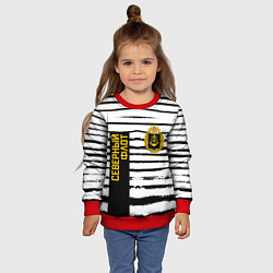 Свитшот детский СЕВЕРНЫЙ ФЛОТ ТЕЛЬНЯШКА ВМФ, цвет: 3D-красный — фото 2