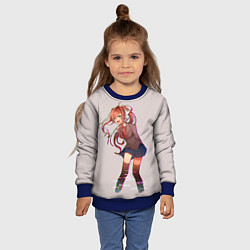 Свитшот детский Cyber Monika, цвет: 3D-синий — фото 2