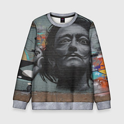 Свитшот детский Сальвадор Дали, цвет: 3D-меланж