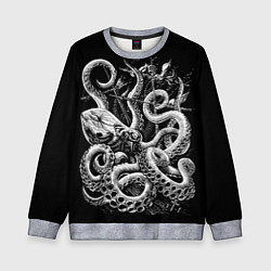 Детский свитшот Кракен Монстр