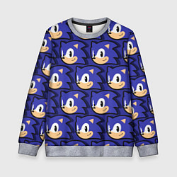 Свитшот детский Sonic pattern, цвет: 3D-меланж