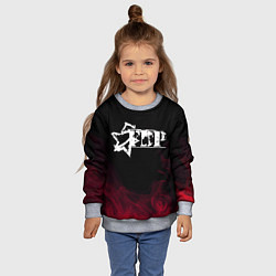 Свитшот детский 5FDP RED SMOKE Z, цвет: 3D-меланж — фото 2