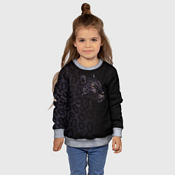 Свитшот детский Леопард, цвет: 3D-меланж — фото 2