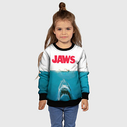 Свитшот детский Jaws 1975, цвет: 3D-черный — фото 2