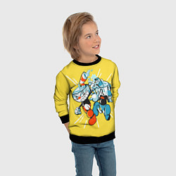 Свитшот детский Cuphead bros, цвет: 3D-черный — фото 2