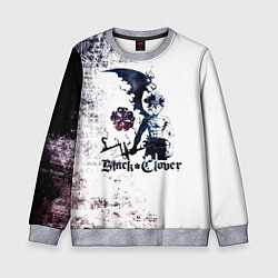 Свитшот детский Чёрный демонический Аста Либе, цвет: 3D-меланж