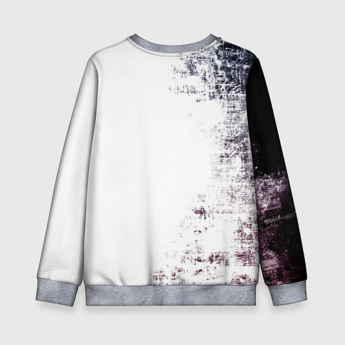 Детский свитшот Чёрный демонический Аста Либе / 3D-Меланж – фото 2