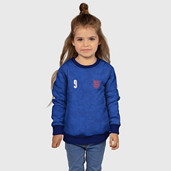 Свитшот детский Выездная Форма Гарри Кейна, цвет: 3D-синий — фото 2