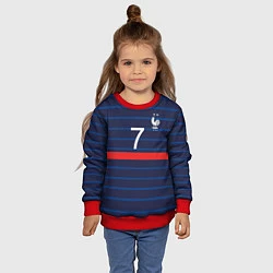 Свитшот детский Гризман футболист Франция, цвет: 3D-красный — фото 2