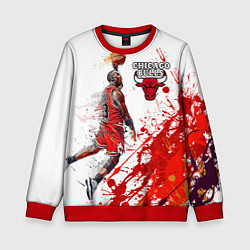 Свитшот детский CHICAGO BULLS 9, цвет: 3D-красный