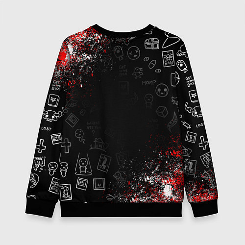 Детский свитшот The Binding of Isaac ИСААК / 3D-Черный – фото 2